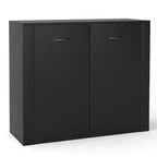 Meuble de rangement au sol Costway Buffet vaisselier avec portes doubles et bar à café en bois