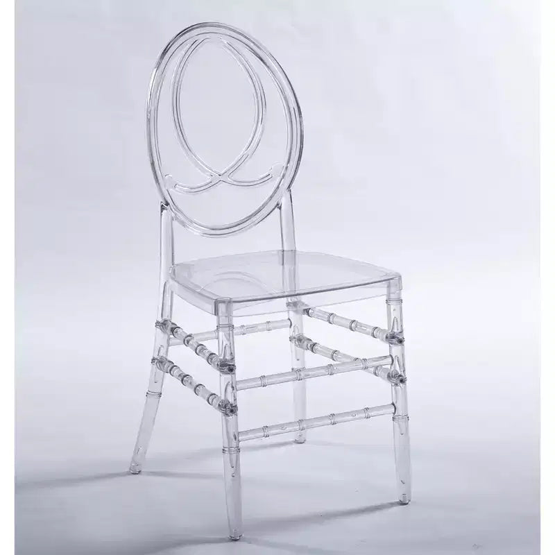 Lot de 4 chaises de mariage ou de salle à manger avec assises en plastique, durables et faciles à monter