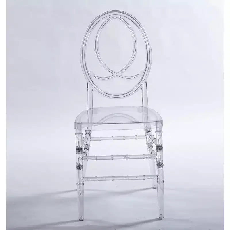Lot de 4 chaises de mariage ou de salle à manger avec assises en plastique, durables et faciles à monter