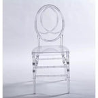 Lot de 4 chaises de mariage ou de salle à manger avec assises en plastique, durables et faciles à monter