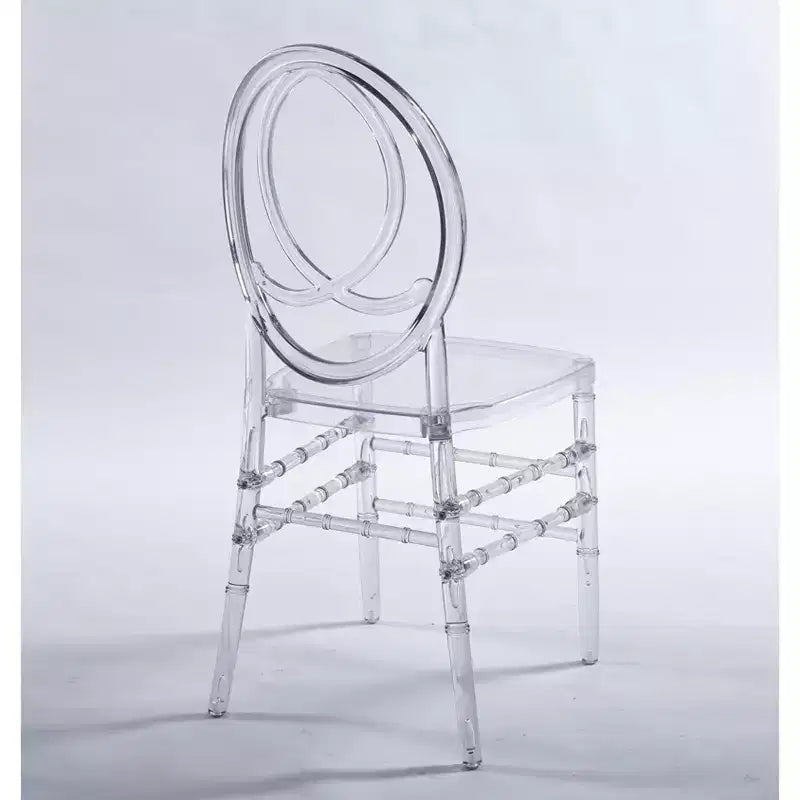 Lot de 4 chaises de mariage ou de salle à manger avec assises en plastique, durables et faciles à monter