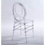 Lot de 4 chaises de mariage ou de salle à manger avec assises en plastique, durables et faciles à monter