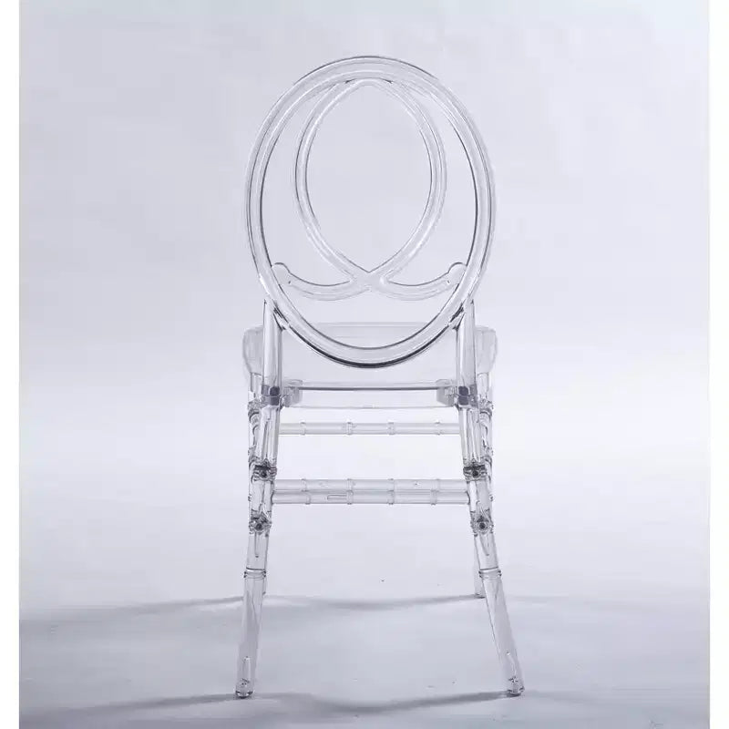 Lot de 4 chaises de mariage ou de salle à manger avec assises en plastique, durables et faciles à monter