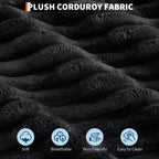COZONY 60 Grand fauteuil inclinable en velours côtelé, canapé de lecture profond avec porte-gobelet et oreillers décoratifs pour le salon ou la chambre à coucher