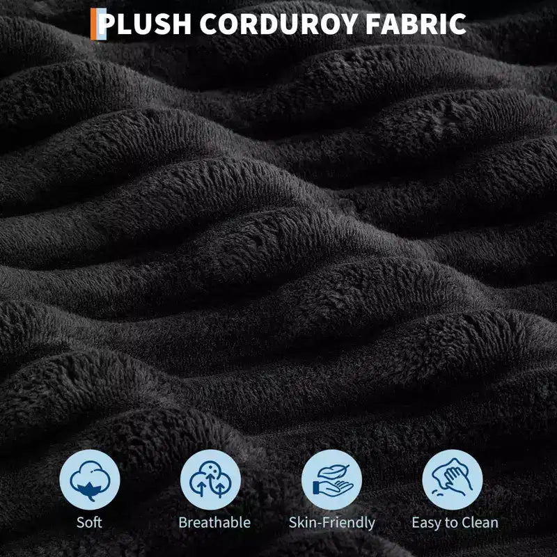 COZONY 60 Grand fauteuil inclinable en velours côtelé, canapé de lecture profond avec porte-gobelet et oreillers décoratifs pour le salon ou la chambre à coucher