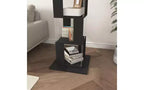 JVNOXK Étagère à Livres Moderne Rotative à 360° en Acrylique, Bibliothèque Minimaliste à 5 Niveaux sur Pied, Adaptée au Salon ou à la Chambre, Noir