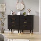 Commode de chambre, commode de rangement moderne cannelée à 4 tiroirs, petite table de chevet avec organisateur de placard