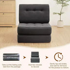 WARMOUNTS Canapé-lit pliant avec dossier réglable, fauteuil-lit portable pour salon et bureau