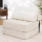 WARMOUNTS Canapé-lit pliant avec dossier réglable, fauteuil-lit portable pour salon et bureau