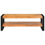 vidaXL Table basse Bois de récupération massif mélangé et fer enduit de poudre
