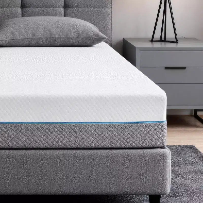 Matelas en mousse à mémoire de forme double face Dyonery avec housse amovible, offrant deux options de confort de couchage