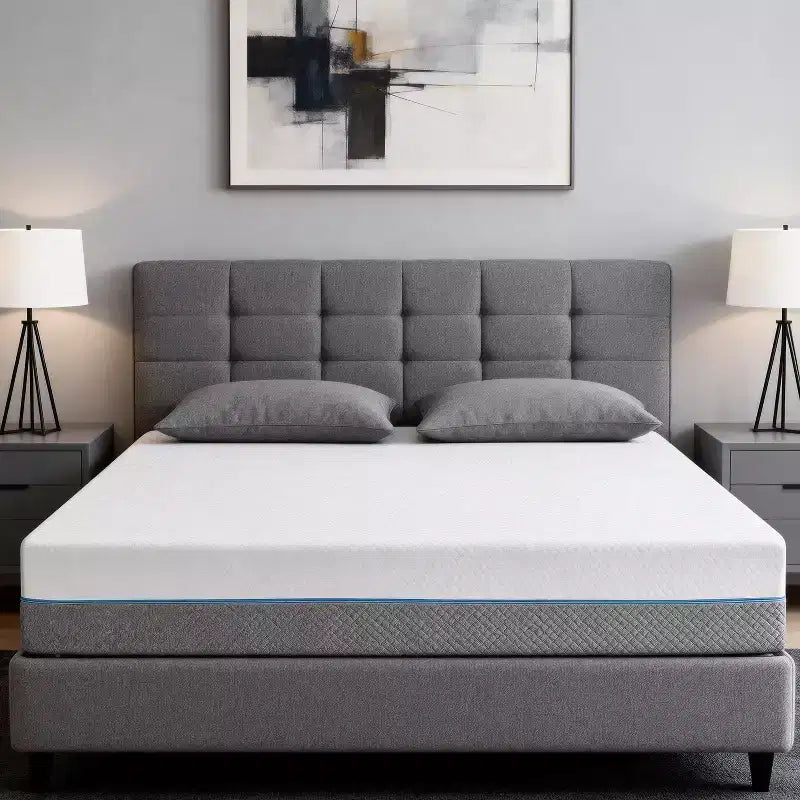 Matelas en mousse à mémoire de forme double face Dyonery avec housse amovible, offrant deux options de confort de couchage