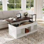 Table basse relevable de ferme, design moderne, construction durable, surface spacieuse, pour salon ou bureau