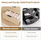Commode moderne en bois à 6 tiroirs, grande commode de rangement - Organisateur vertical autoportant avec pieds réglables