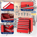 Servante à roulettes 6 tiroirs, boîte à outils roulante avec roues et système de verrouillage, servante portable pour entrepôt, atelier et garage