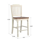 Tabourets de comptoir bicolores Countryside - Lot de 2 - iNSPIRE Q