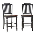 Tabourets de comptoir bicolores Countryside - Lot de 2 - iNSPIRE Q