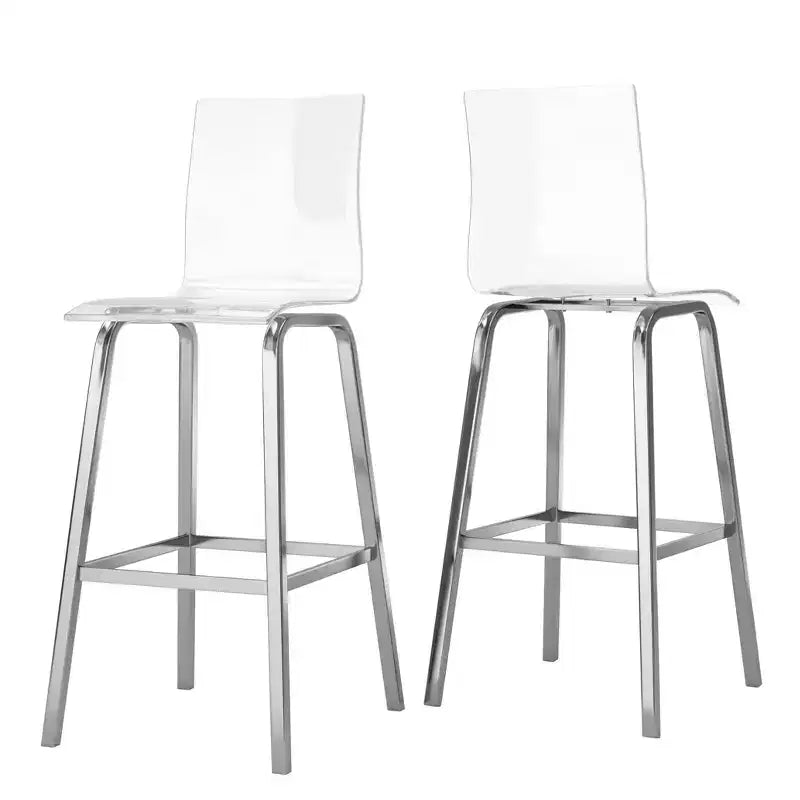 Tabourets de comptoir et de bar pivotants en acrylique Alta - Lot de 2 - iNSPIRE Q