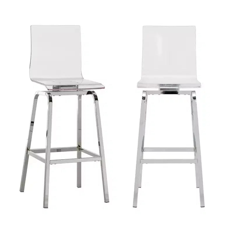 Tabourets de comptoir et de bar pivotants en acrylique Alta - Lot de 2 - iNSPIRE Q