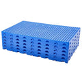 6-Pack Nestable Stackable Plastic Pallets, Stackable & Interlocking, Non-Slip & Ventilated for Warehouse, Garage