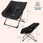 Fauteuil de salon pliable en fausse fourrure pour adultes, fauteuil d'angle pliant pour bureau, salon et petits espaces, lecture confortable en intérieur et assise douillette