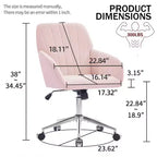 Chaise de bureau réglable, chambre à coucher, chaise pivotante ergonomique, dossier et assise, confortable pour les longues heures assises