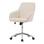 Chaise de bureau réglable, chambre à coucher, chaise pivotante ergonomique, dossier et assise, confortable pour les longues heures assises