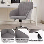 Chaise de bureau réglable, chambre à coucher, chaise pivotante ergonomique, dossier et assise, confortable pour les longues heures assises