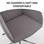 Chaise de bureau réglable, chambre à coucher, chaise pivotante ergonomique, dossier et assise, confortable pour les longues heures assises