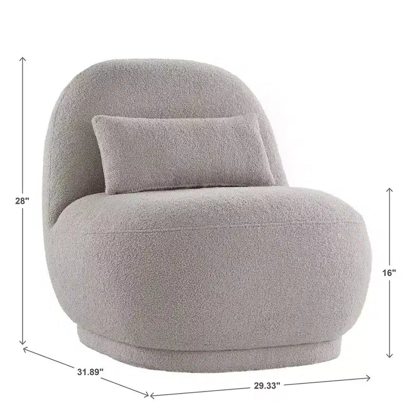 Fauteuil d'appoint bouclé Morro - iNSPIRE Q