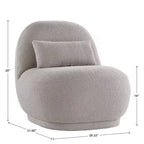 Fauteuil d'appoint bouclé Morro - iNSPIRE Q