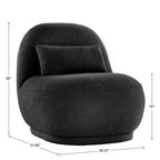 Fauteuil d'appoint bouclé Morro - iNSPIRE Q