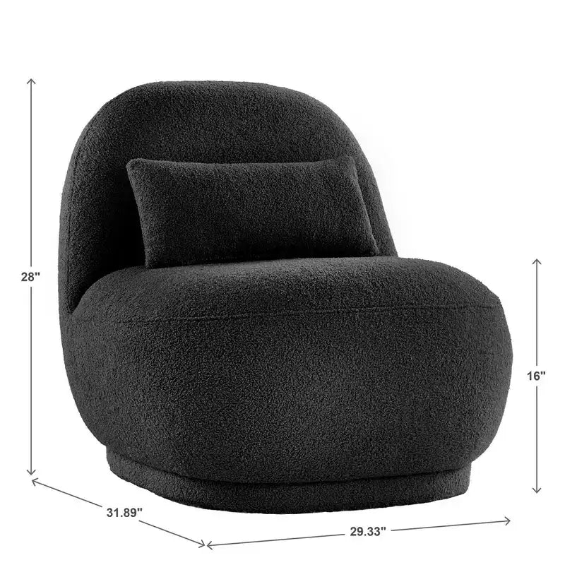 Fauteuil d'appoint bouclé Morro - iNSPIRE Q