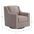 Fauteuil pivotant Halden Nailhead - iNSPIRE Q