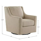 Fauteuil pivotant Halden Nailhead - iNSPIRE Q