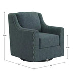 Fauteuil pivotant Halden Nailhead - iNSPIRE Q