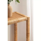 Console en rotin Kate and Laurel Rafina, 36x12x30, Naturel