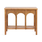 Table console Ulla Kate and Laurel, 36x13x30, marron rustique