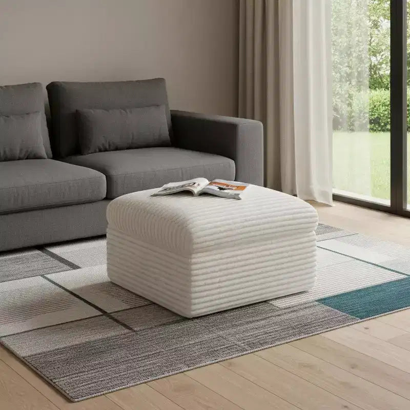 30 Pouf en velours côtelé