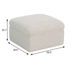 30 Pouf en velours côtelé