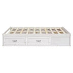 Lit plateforme Luxystar grand format avec rangement 6 tiroirs