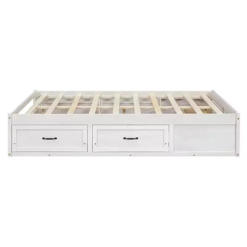 Lit plateforme Luxystar grand format avec rangement 6 tiroirs