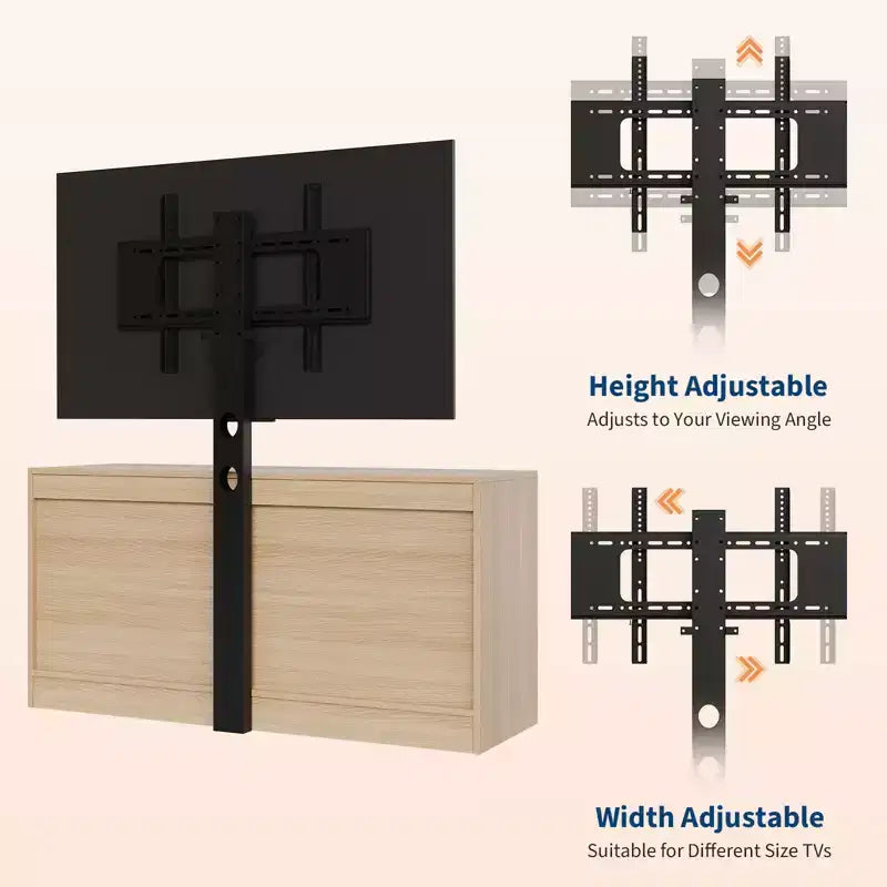 47.2 Meuble TV moderne 6 tiroirs pour salon, chambre à coucher