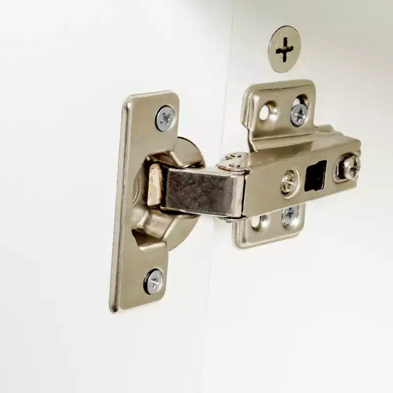 JVNOXK Coiffeuse moderne et minimaliste de 99 cm Design multi-niveaux avec grand espace Comprend deux tiroirs fermés et un meuble blanc