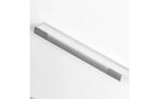 JVNOXK Coiffeuse moderne et minimaliste de 99 cm Design multi-niveaux avec grand espace Comprend deux tiroirs fermés et un meuble blanc