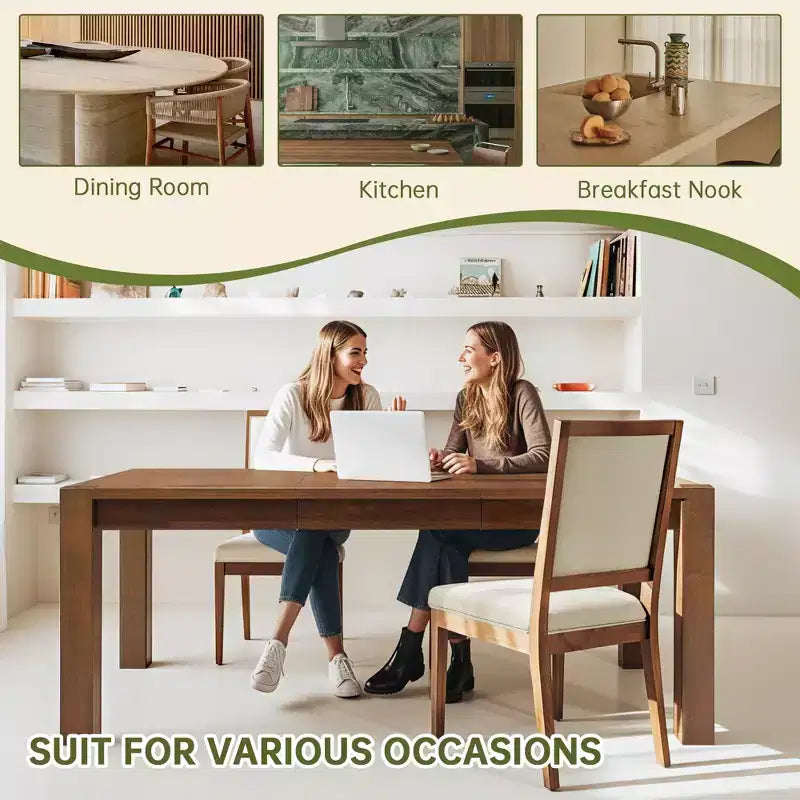 Lot de 2 chaises de salle à manger modernes minimalistes, avec coussin en lin, cadre en bois de frêne massif, pour cuisine, salon et réception - Morden Fort