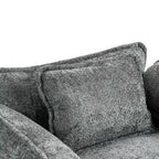 Canapé surdimensionné GDFStudio Dorine en tissu bouclette avec ottoman