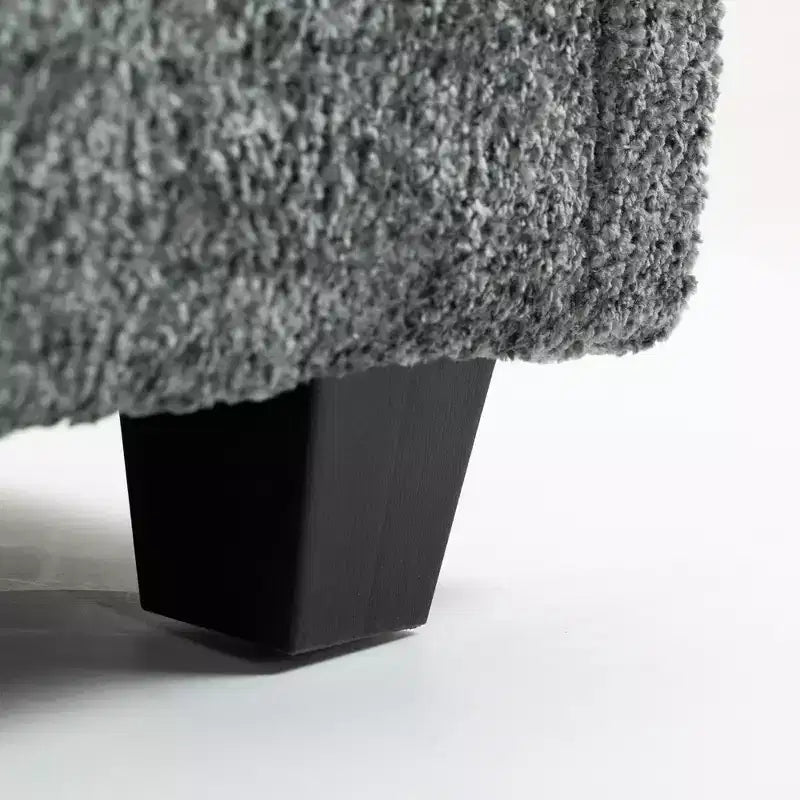 Canapé surdimensionné GDFStudio Dorine en tissu bouclette avec ottoman