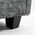 Canapé surdimensionné GDFStudio Dorine en tissu bouclette avec ottoman