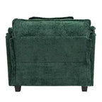 Canapé surdimensionné GDFStudio Dorine en tissu bouclette avec ottoman
